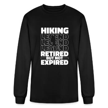 Hiking Hike Retired - Men's Long Sleeve T-Shirt - black - Front