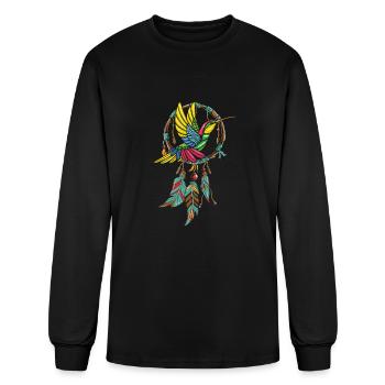 Hummingbird Dreamcatcher Hummingbird - Men's Long Sleeve T-Shirt - black - Front