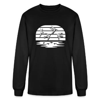Hummingbird - Men's Long Sleeve T-Shirt - black - Front