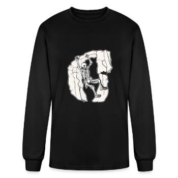 Hiking Hike Cool - Men's Long Sleeve T-Shirt - black - Front