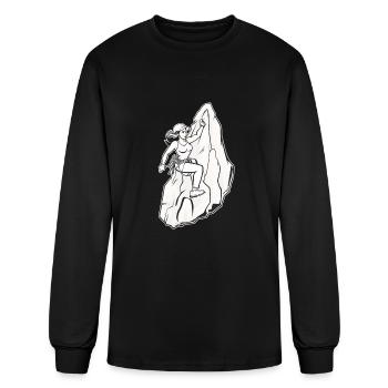 Hiking Hike Cool - Men's Long Sleeve T-Shirt - black - Front
