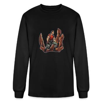 Hiking Hike Cool - Men's Long Sleeve T-Shirt - black - Front