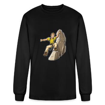 Hiking Hike Cool - Men's Long Sleeve T-Shirt - black - Front