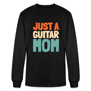 Acoustic Guitar Just A Guitar Mom - Men's Long Sleeve T-Shirt - black - Front