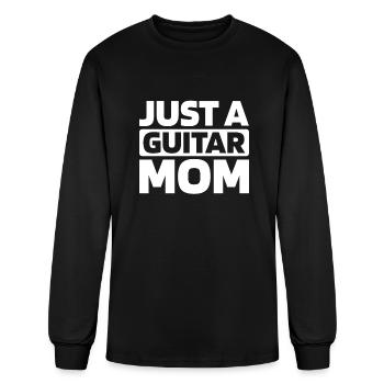 Acoustic Guitar Just A Guitar Mom - Men's Long Sleeve T-Shirt - black - Front