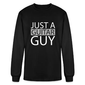 Acoustic Guitar Just A Guitar Guy - Men's Long Sleeve T-Shirt - black - Front
