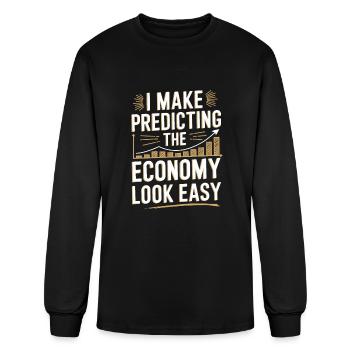Economist - Men's Long Sleeve T-Shirt - black - Front
