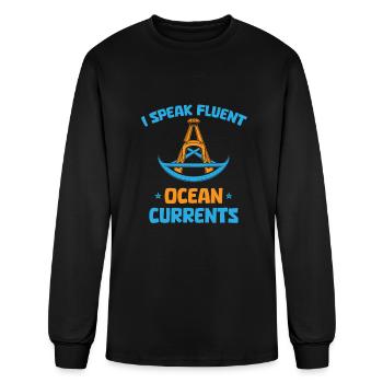 First Mate - Men's Long Sleeve T-Shirt - black - Front