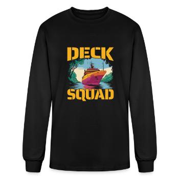 First Mate Squad - Men's Long Sleeve T-Shirt - black - Front