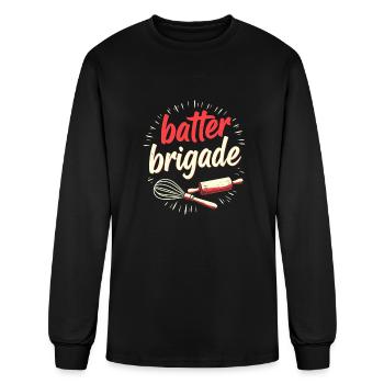 Baker Team - Men's Long Sleeve T-Shirt - black - Front