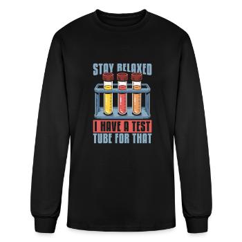 Laboratory Worker - Men's Long Sleeve T-Shirt - black - Front
