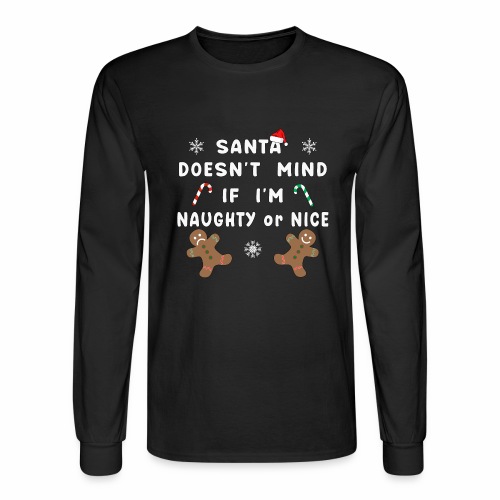 Santa Naughty or Nice Funny Kids Christmas Xmas. - Men's Long Sleeve T-Shirt