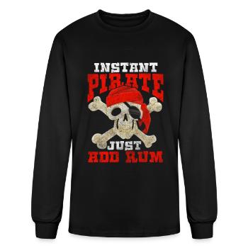 Pirates Treasure Grappling Hook - Men's Long Sleeve T-Shirt - black - Front