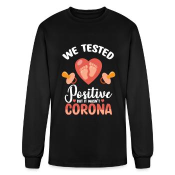 Baby Bump Expectant Mother - Men's Long Sleeve T-Shirt - black - Front