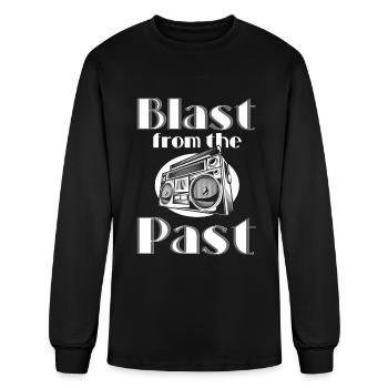 Music Cassette Retro Year Audio - Men's Long Sleeve T-Shirt - black - Front