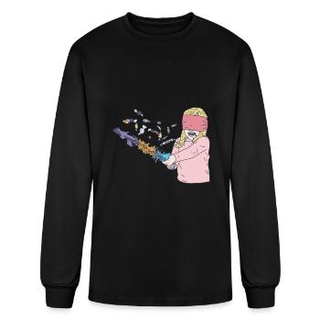 Chaotic Neutral - Blindfolded Piñata - Color Bat - Men's Long Sleeve T-Shirt - black - Front