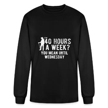 Farmer Farm Farming - Men's Long Sleeve T-Shirt - black - Front