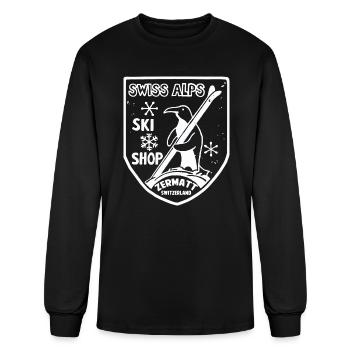 Ski Swiss Alps - Men's Long Sleeve T-Shirt - black - Front