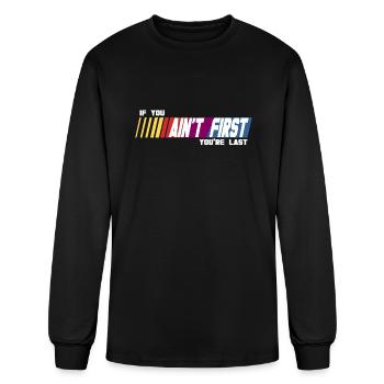 Last Place - Men's Long Sleeve T-Shirt - black - Front