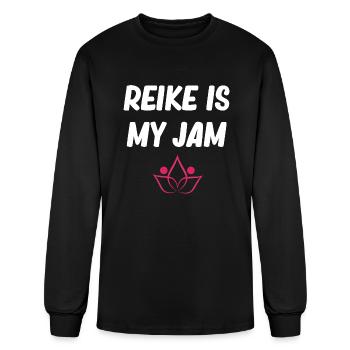 Reiki Is My Jam Chakra Healing Buddhist Hypnosis - Men's Long Sleeve T-Shirt - black - Front