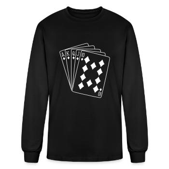 poker - Men's Long Sleeve T-Shirt - black - Front