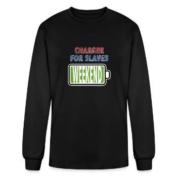 Weekend - Charger for Slaves - Men's Long Sleeve T-Shirt - black - Front
