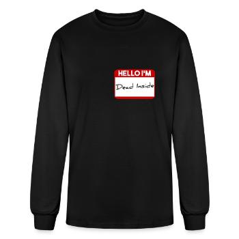 Hello I'm dead inside - Men's Long Sleeve T-Shirt - black - Front