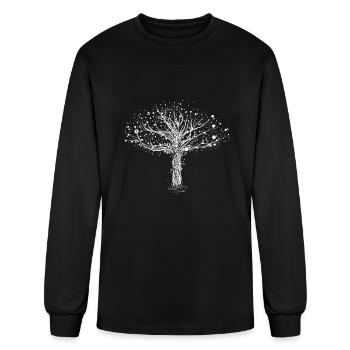 A white tree - Men's Long Sleeve T-Shirt - black - Front