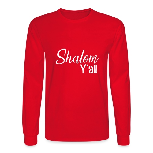 Shalom Y'all - Men's Long Sleeve T-Shirt