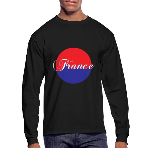 France Tricolore Circle - Men's Long Sleeve T-Shirt