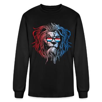 Luxembourg - Men's Long Sleeve T-Shirt - black - Front