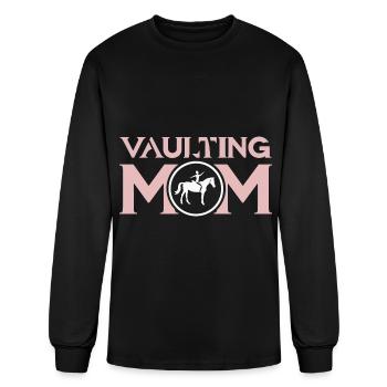 Vaulting Mom - Men's Long Sleeve T-Shirt - black - Front