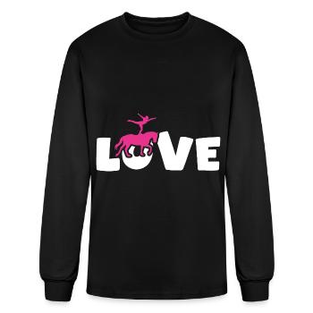 Vaulting Love - Men's Long Sleeve T-Shirt - black - Front