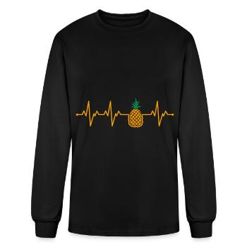 Pineapple - Men's Long Sleeve T-Shirt - black - Front