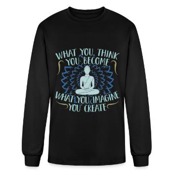 Buddhism - Men's Long Sleeve T-Shirt - black - Front
