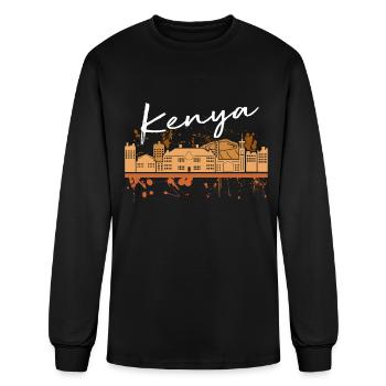 Kenya - Men's Long Sleeve T-Shirt - black - Front