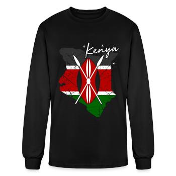 Kenya - Men's Long Sleeve T-Shirt - black - Front