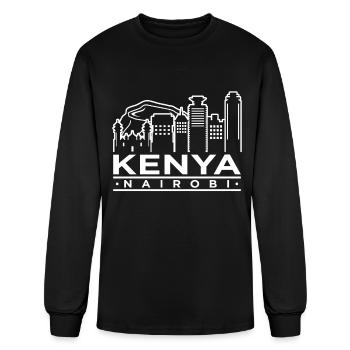 Kenya - Men's Long Sleeve T-Shirt - black - Front