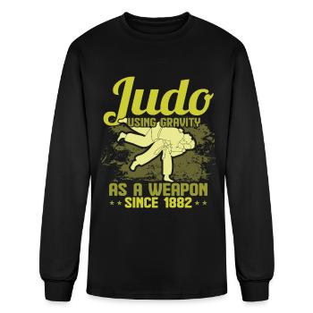 Judo - Men's Long Sleeve T-Shirt - black - Front