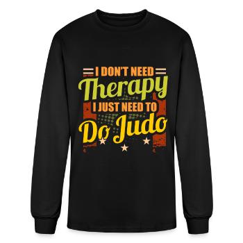 Judo - Men's Long Sleeve T-Shirt - black - Front