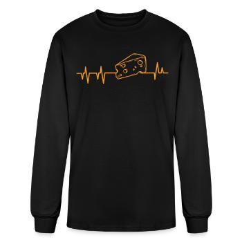 Cheese - Men's Long Sleeve T-Shirt - black - Front