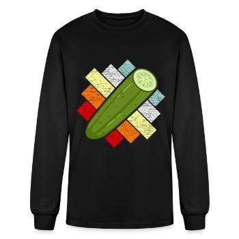 Cucumber - Men's Long Sleeve T-Shirt - black - Front