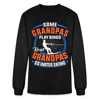 Water Ski - Men's Long Sleeve T-Shirt - black - Front
