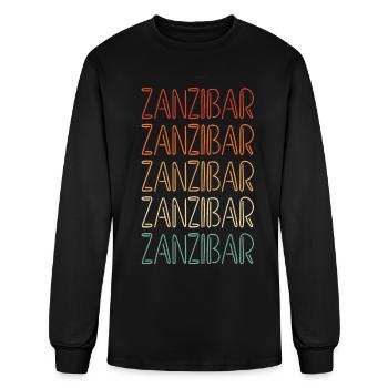 Zanzibar Patriots Gift - Men's Long Sleeve T-Shirt - black - Front