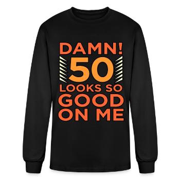 Anniversaire 50 ans Cadeau - T-shirt à manches longues Homme - noir - Devant