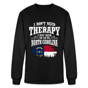 North Carolina - Men's Long Sleeve T-Shirt - black - Front
