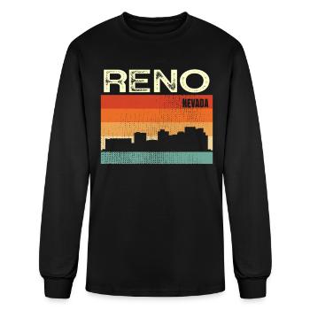 Reno Nevada - Men's Long Sleeve T-Shirt - black - Front