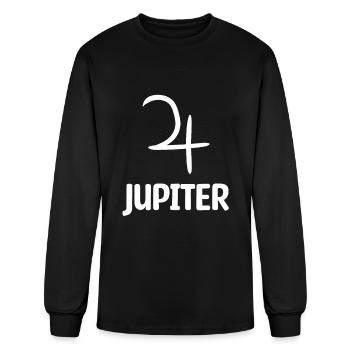 Space Jupiter Planet - Men's Long Sleeve T-Shirt - black - Front