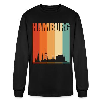hamburg germany - Men's Long Sleeve T-Shirt - black - Front