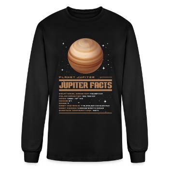 Jupiter Facts - Men's Long Sleeve T-Shirt - black - Front